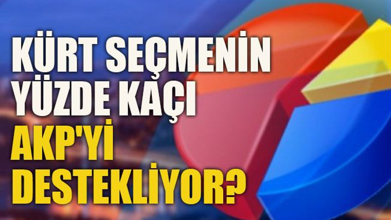 Kürt seçmenin yüzde kaçı AKP'yi destekliyor?