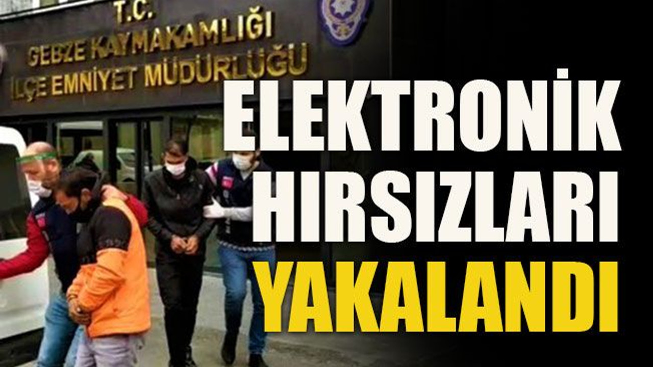 Elektronik hırsızları yakalandı