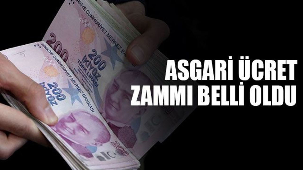 Son dakika! Asgari ücret belli oldu