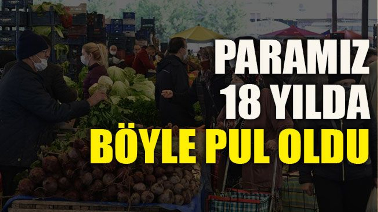 Paramız 18 yılda böyle pul oldu
