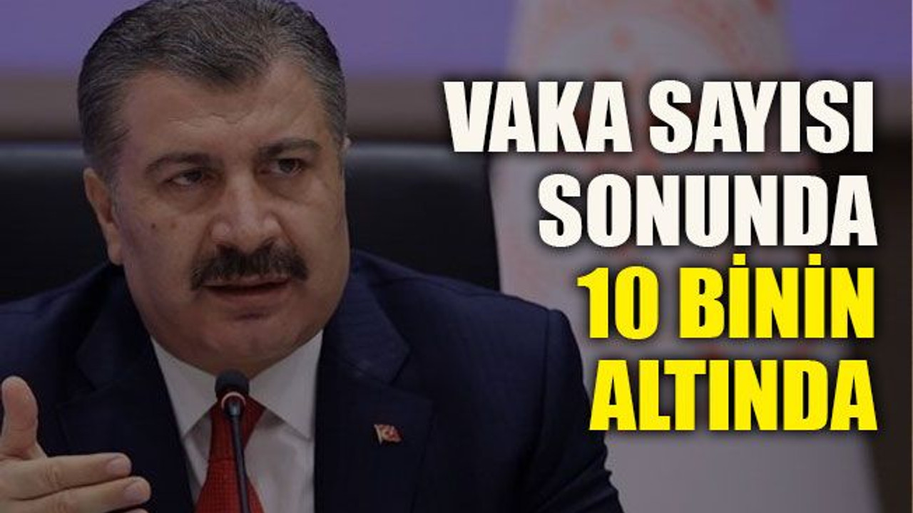 Vaka sayısı sonunda 10 binin altında