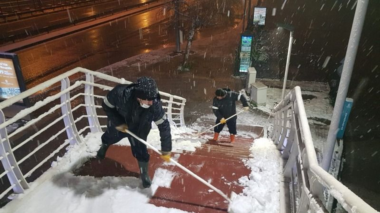 Onlar buz gibi havada çalıştı!