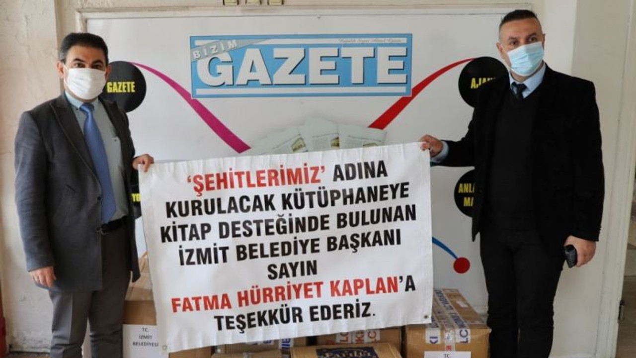 Şehitler Kütüphanesine Hürriyet'ten kitap desteği