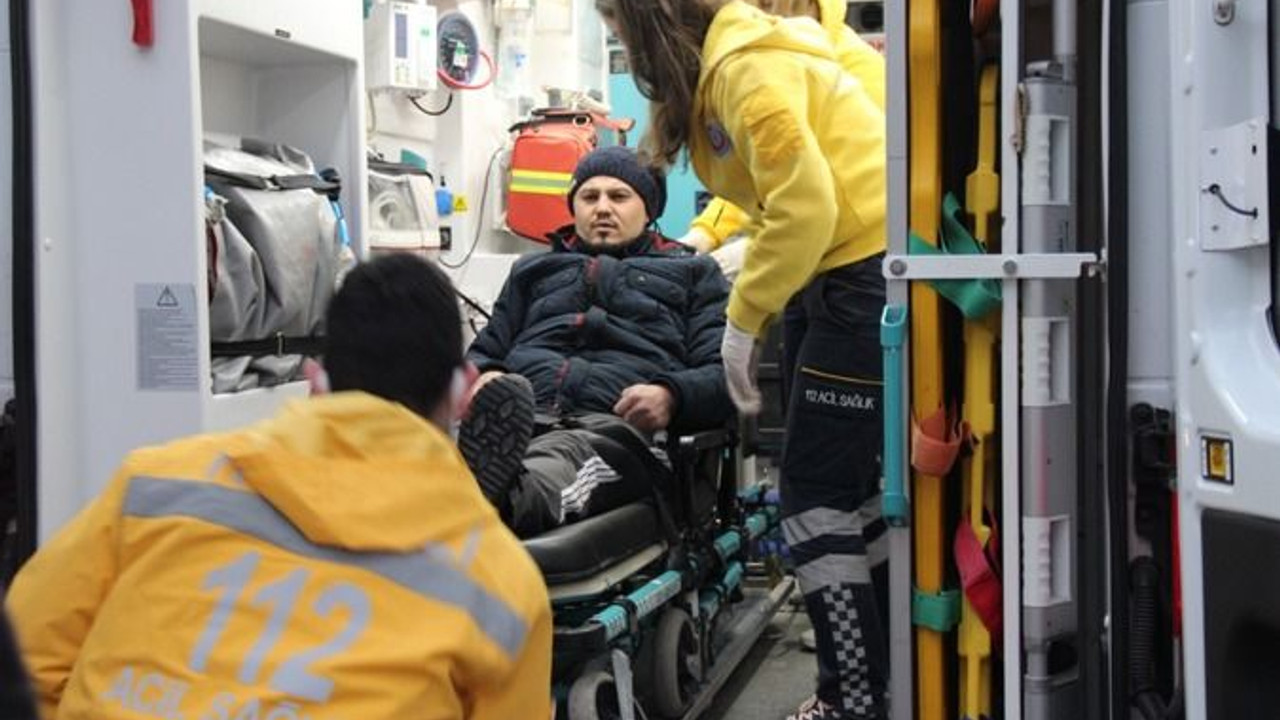 Karşıya geçmek isterken hastanelik oldu