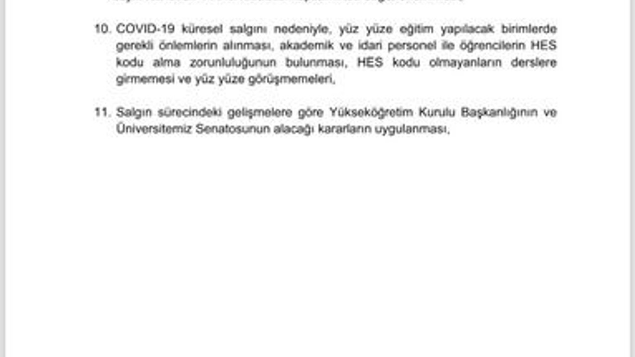 KOÜ’de senatodan online eğitim çıktı!