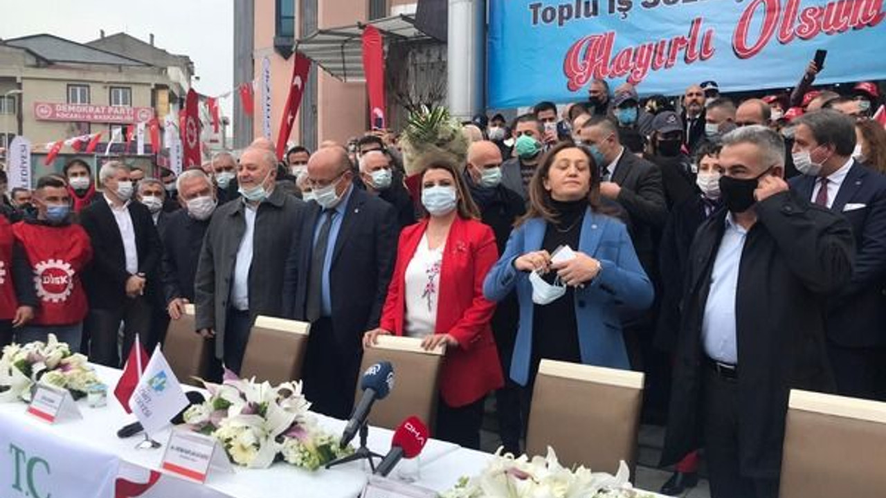 İzmit’te işçilere söz verdiler!