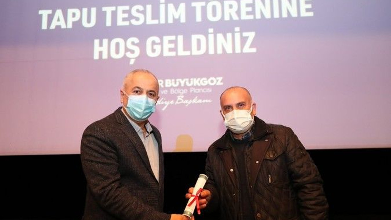 O mahallede 520 kişi tapularına kavuştu