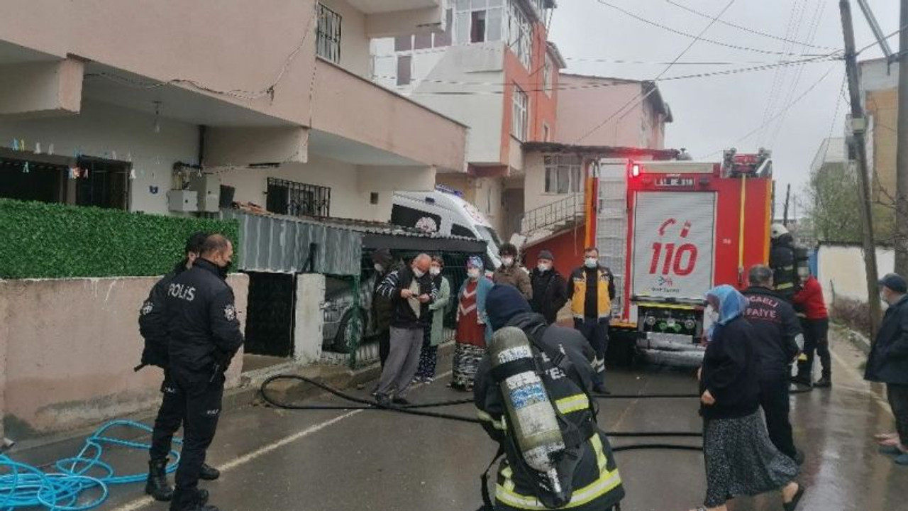 Mutfaktaki ocak, evi yaktı