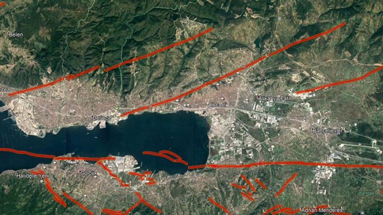 Kocaeli’nin fay haritası yayımlandı! İşte o harita