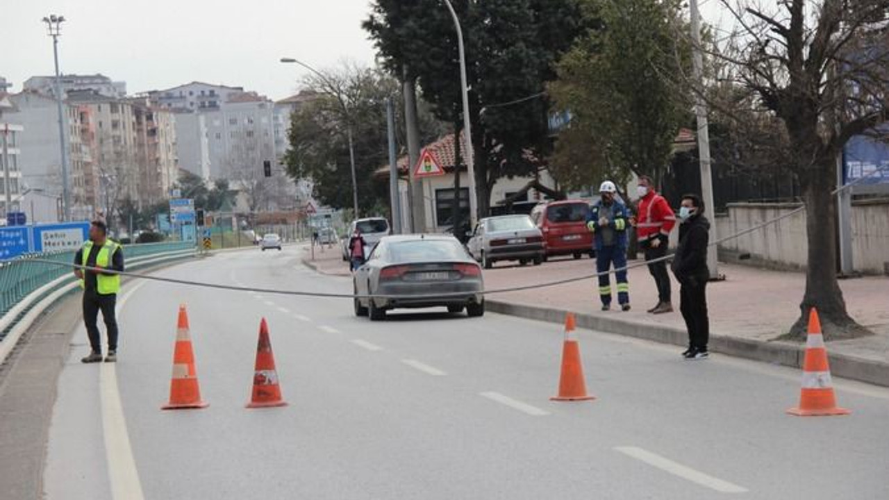 O çalışma nedeniyle D-100 trafiğe kapandı