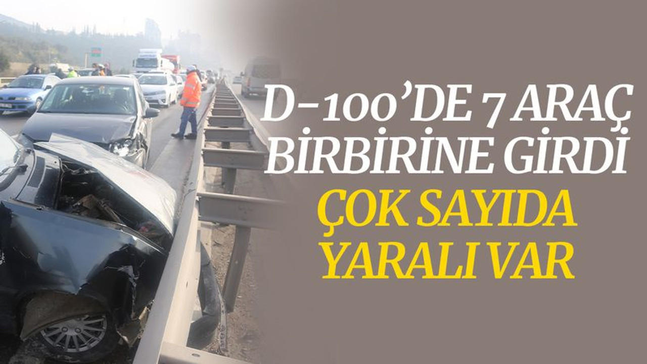 Kocaeli'de zincirleme kaza, çok sayıda yaralı var