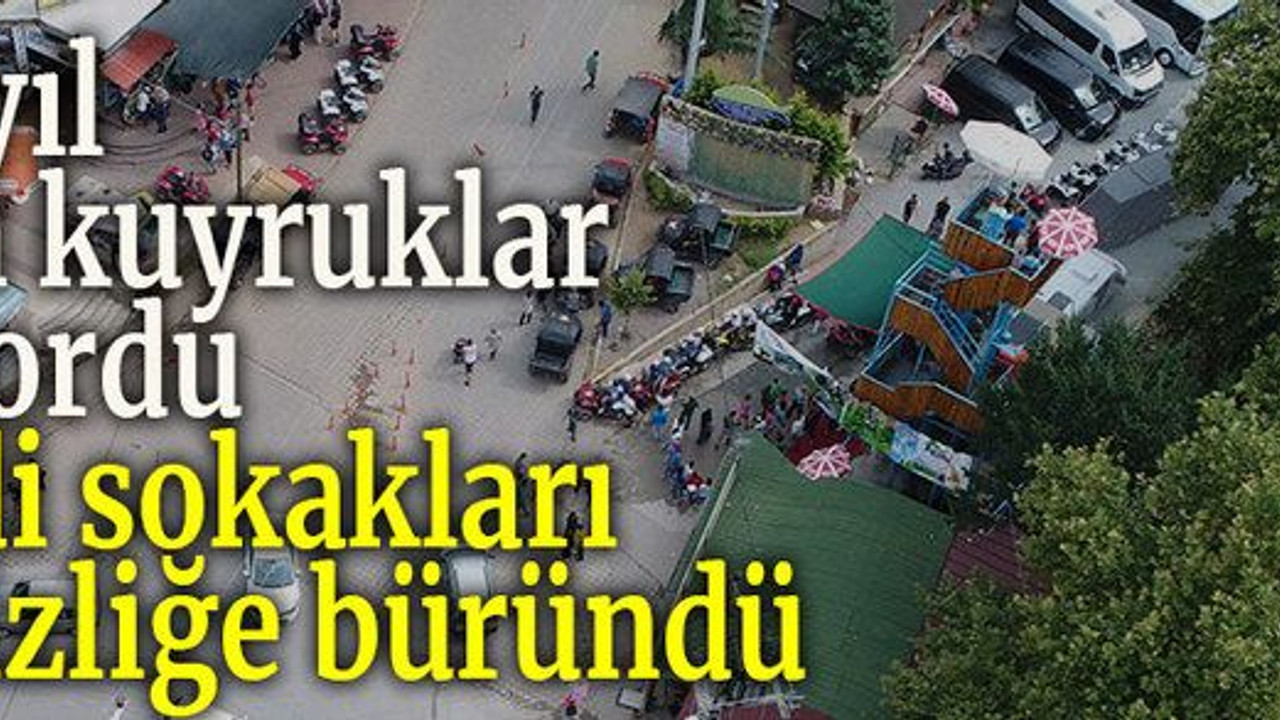 Her yıl uzun kuyruklar oluyordu, şimdi sokakları sessizliğe büründü