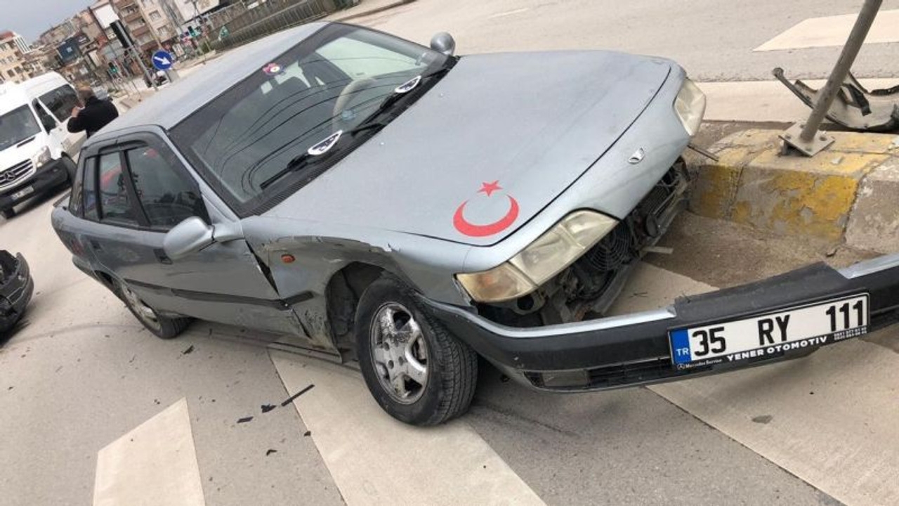 Boş yolda kural ihlali kazayı getirdi