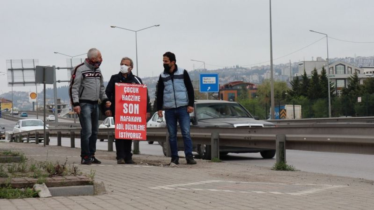 Nafaka yürüyüşünde 2 saat tutuklu kaldıktan sonra yoluna devam etti