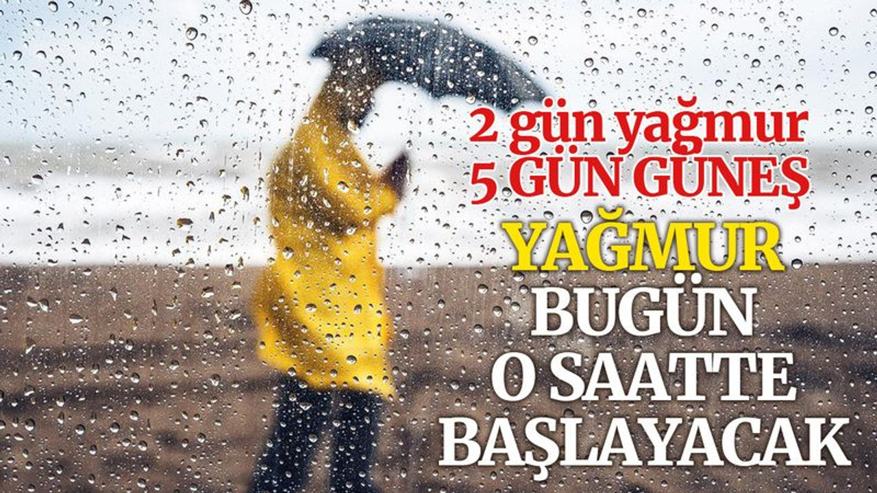 Kocaeli'de 2 gün yağmur, 5 gün güneş