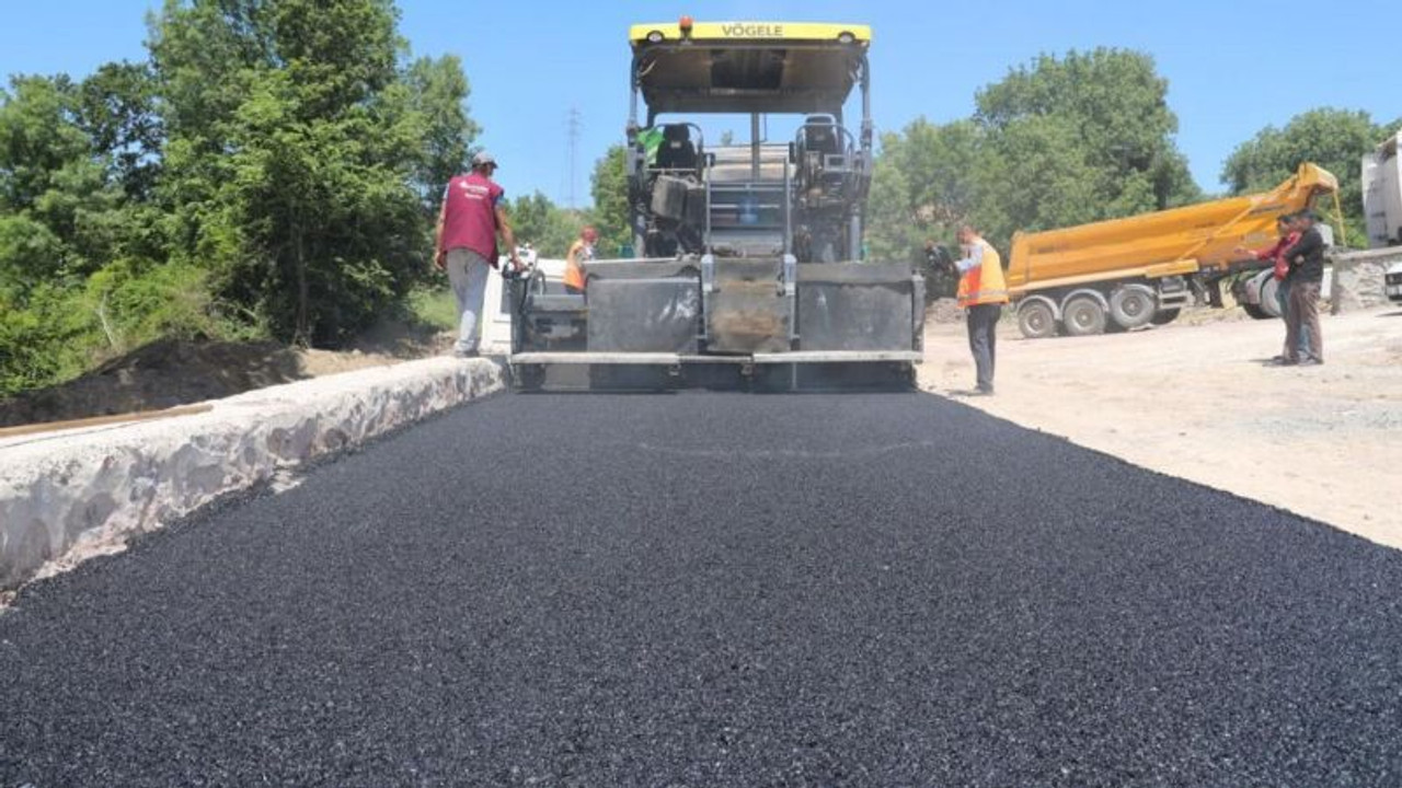 İlimtepe’ye bin 400 ton asfalt