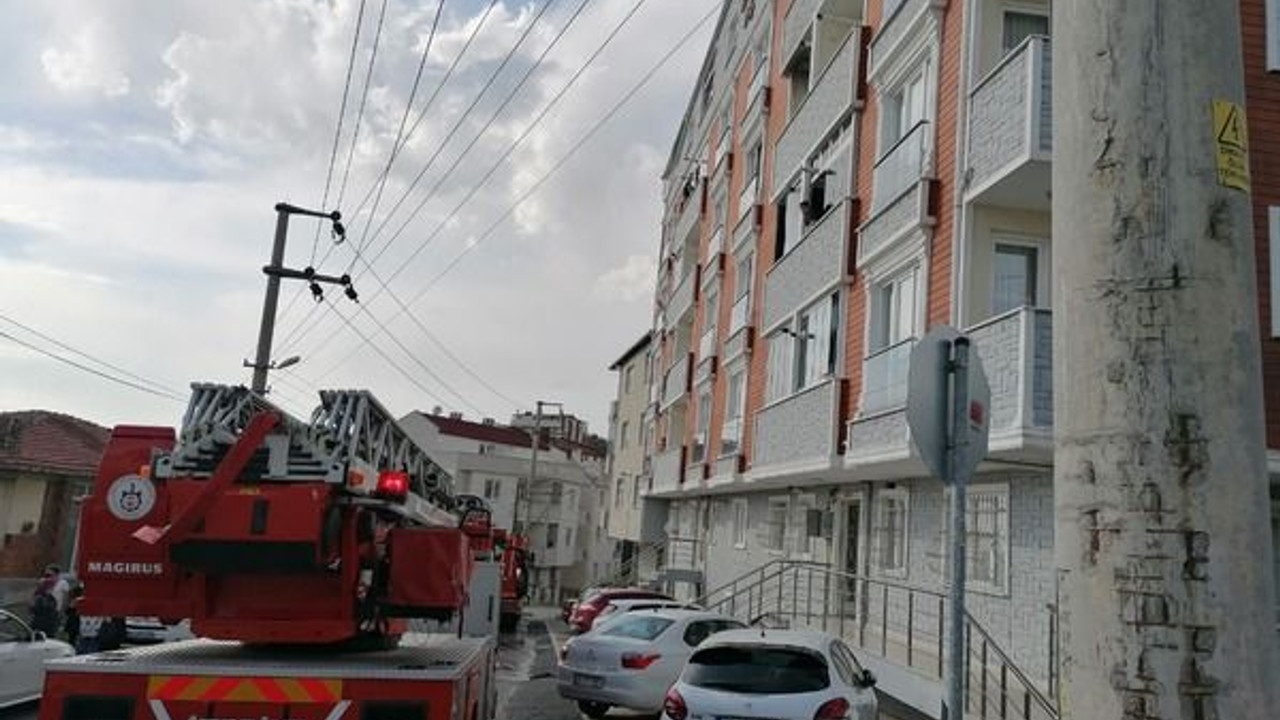 Apartmanda yangın paniği