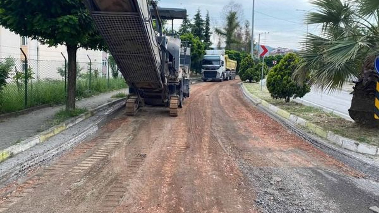O caddede üstyapı yenileniyor