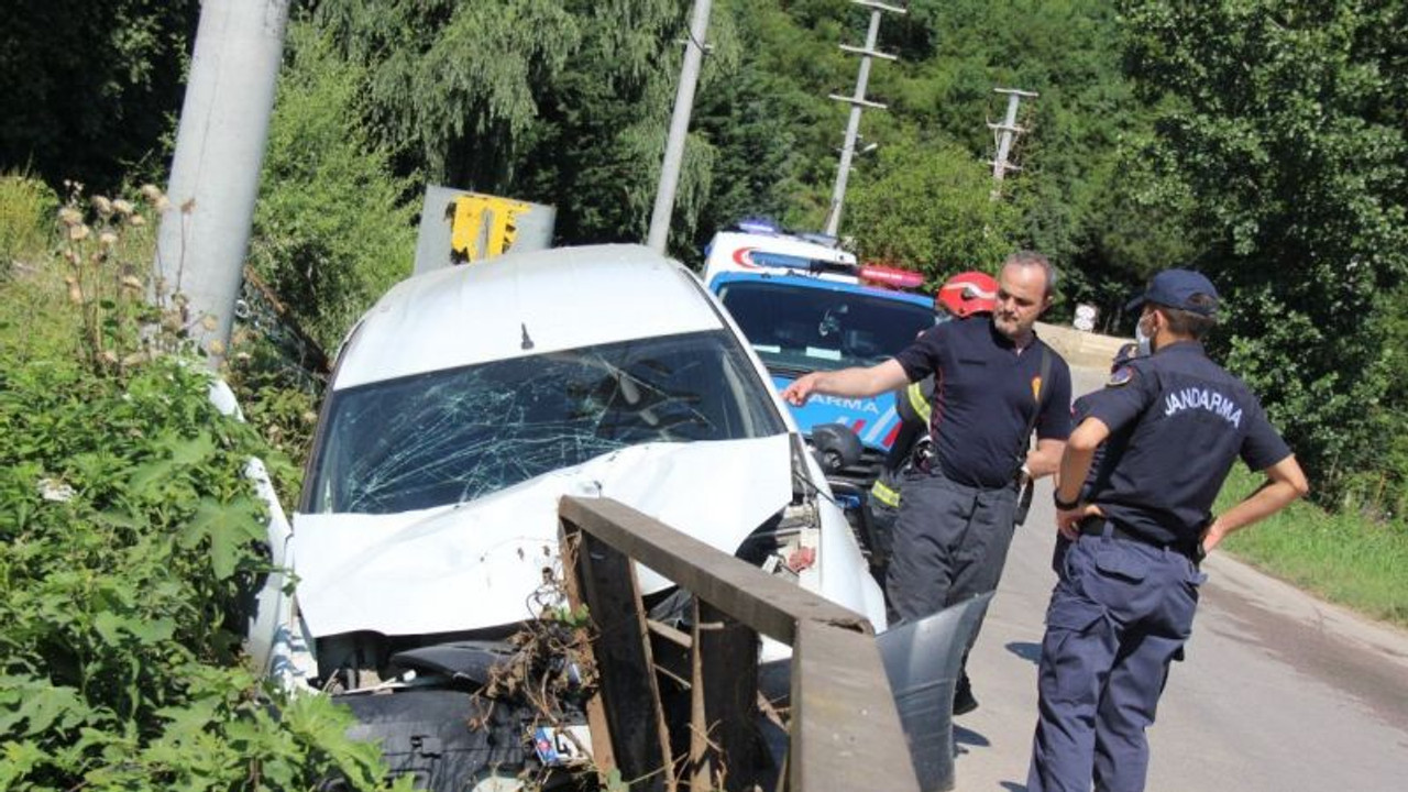 Dereye uçmaktan son anda kurtuldu