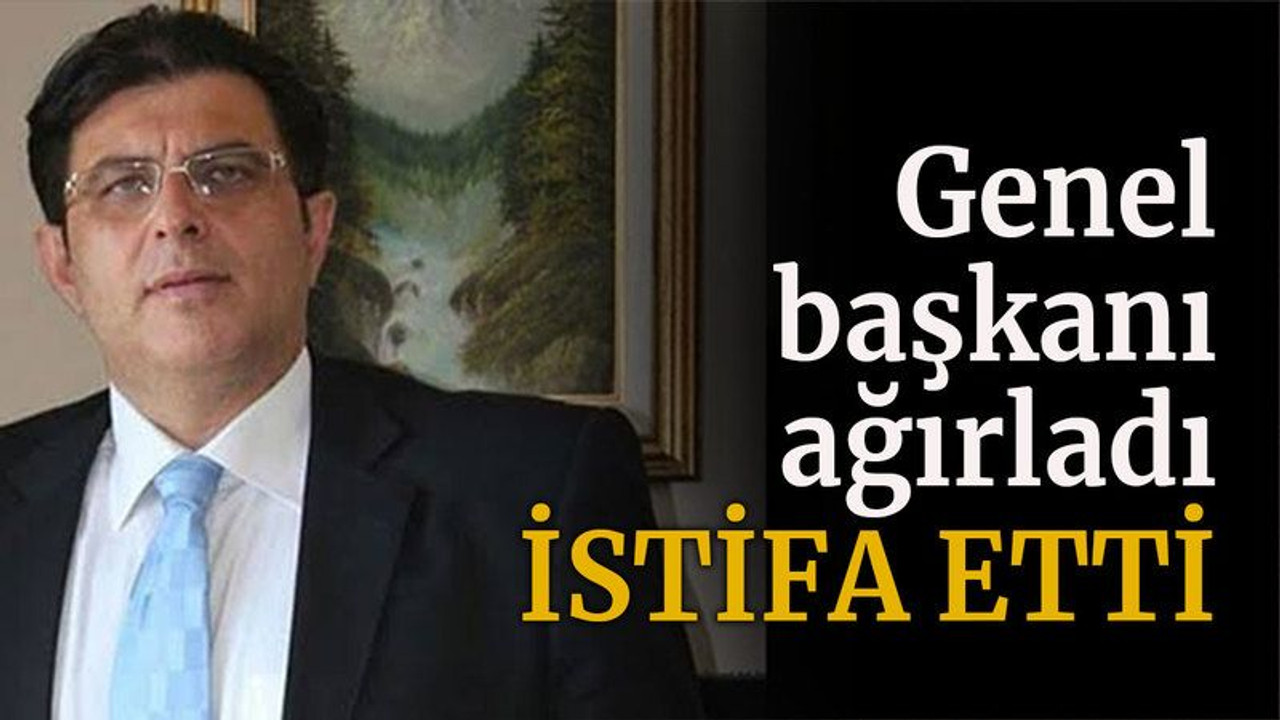 Genel başkanı ağırladı istifa etti