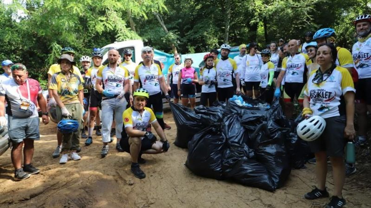 Kocaeli Turizm ve Bisiklet Festivali'nde çevre bilinci aşılandı