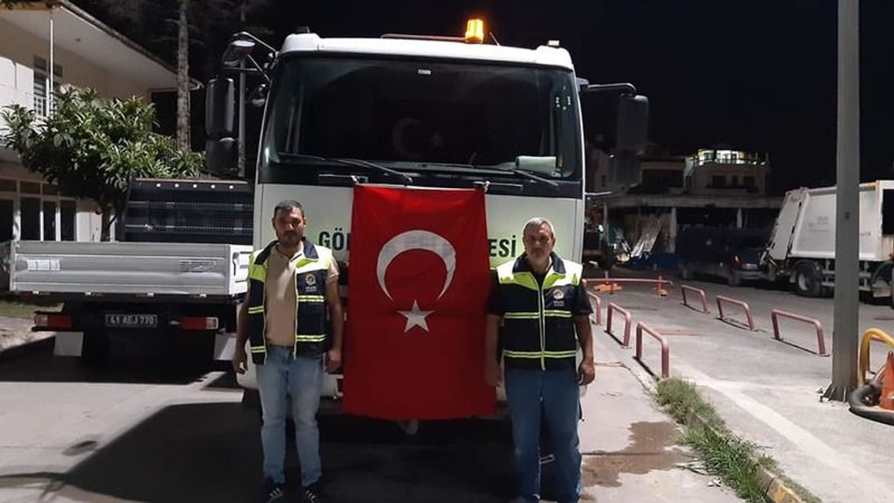 Gölcük Belediyesi, 2 TIR’dan sonra yangın bölgesine su tankeri gönderdi