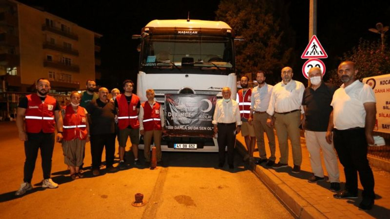 Yardım tırı dualarla uğurlandı