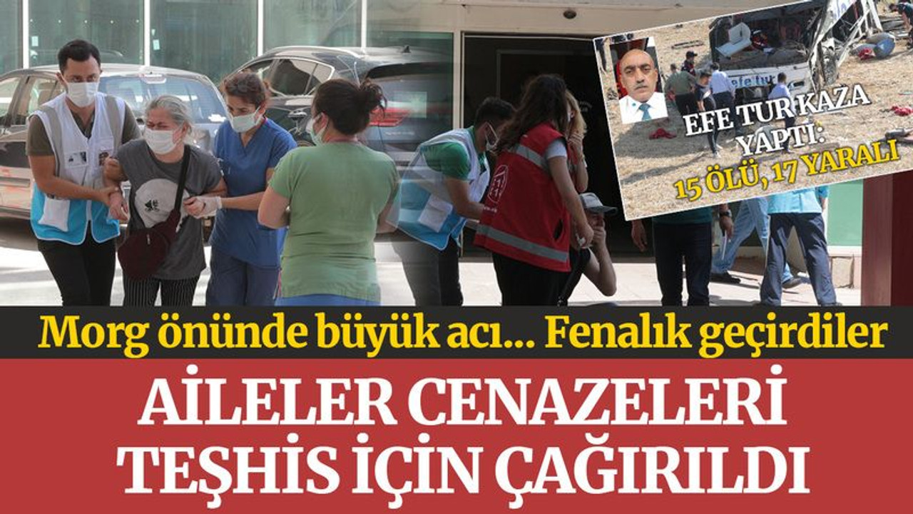 Kazada can verenleri teşhis için gelen yakınları fenalık geçirdi