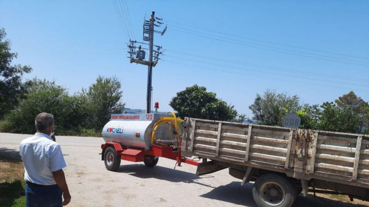 Büyükşehir’den kırsal mahallelere su tankeri desteği