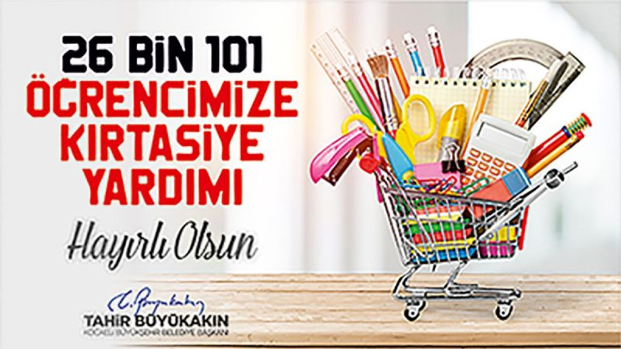 Büyükşehir’den 4 milyonluk kırtasiye desteği