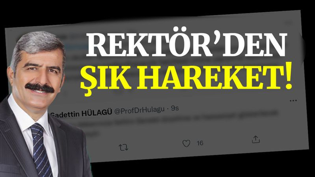 Rektör’den şık hareket!