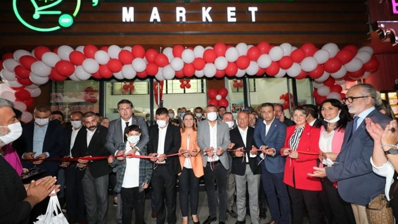 Hürriyet, Çınar Halk Market’i CHP’nin kurmaylarıyla açtı