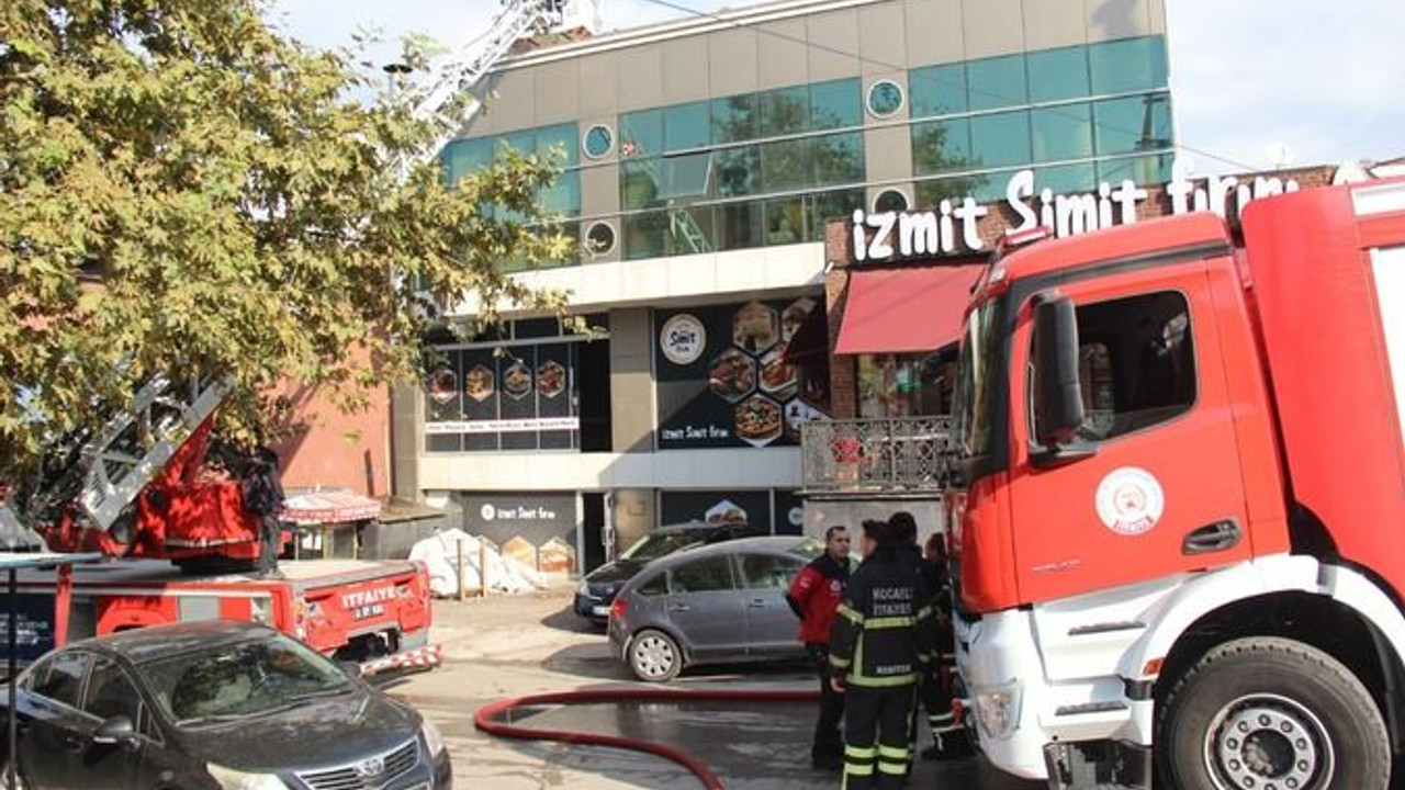 Fırında yangın paniği