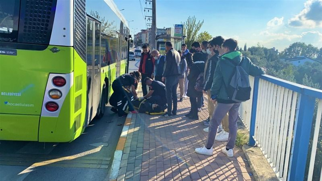 Otobüsten indi, karşıya geçerken araç çarptı