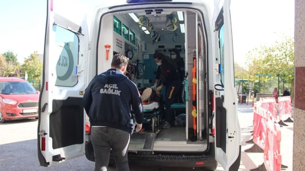 Lastik işçisi iskeleden düştü!