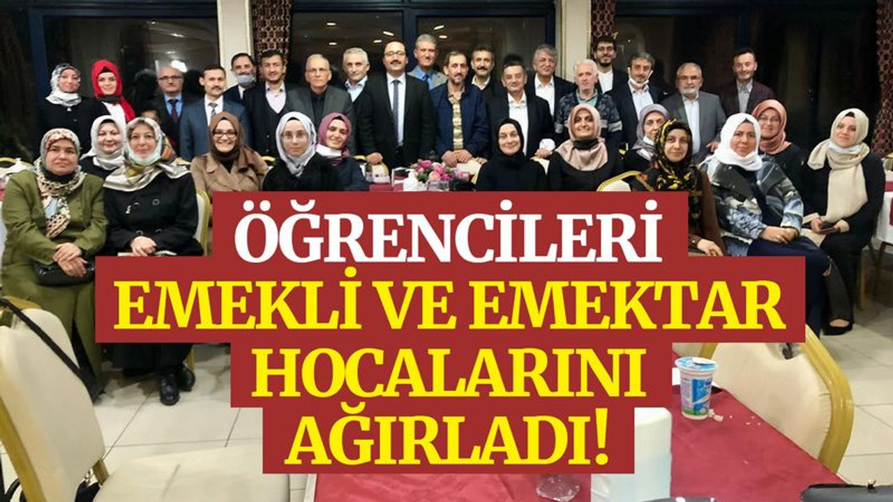Öğrencileri, emekli ve emektar hocalarını ağırladı!