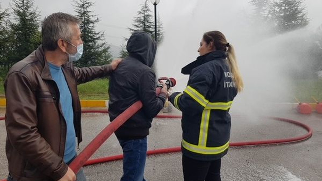 İtfaiye’den İZAYDAŞ personeline eğitim
