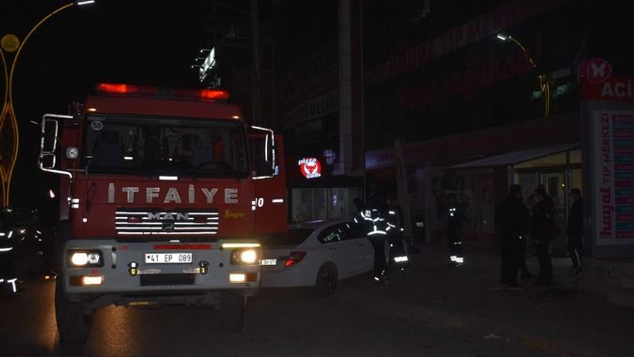 Tıp merkezinde yangın