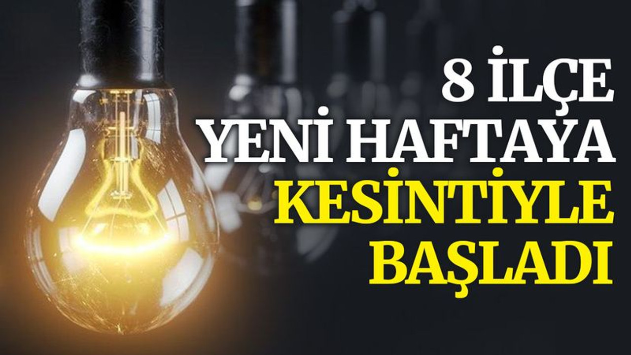 Kocaeli’de 8 ilçe yeni haftaya kesintiyle başladı (8 Kasım Pazartesi)