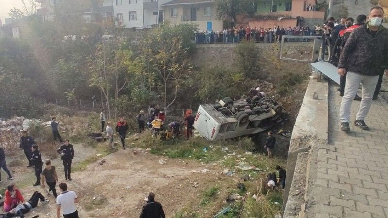 Öğrenci servisi dere yatağına uçtu: CAN PAZARI!