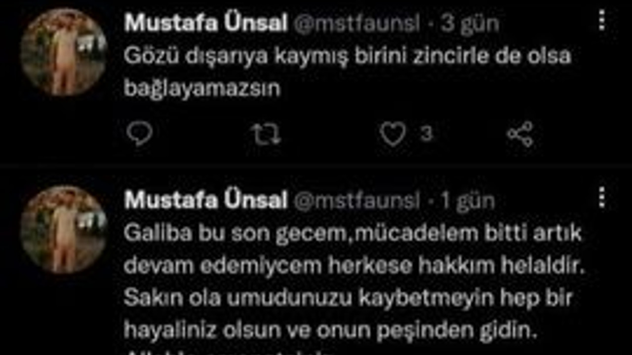 İntihardan önce yazdıkları yürek sızlattı