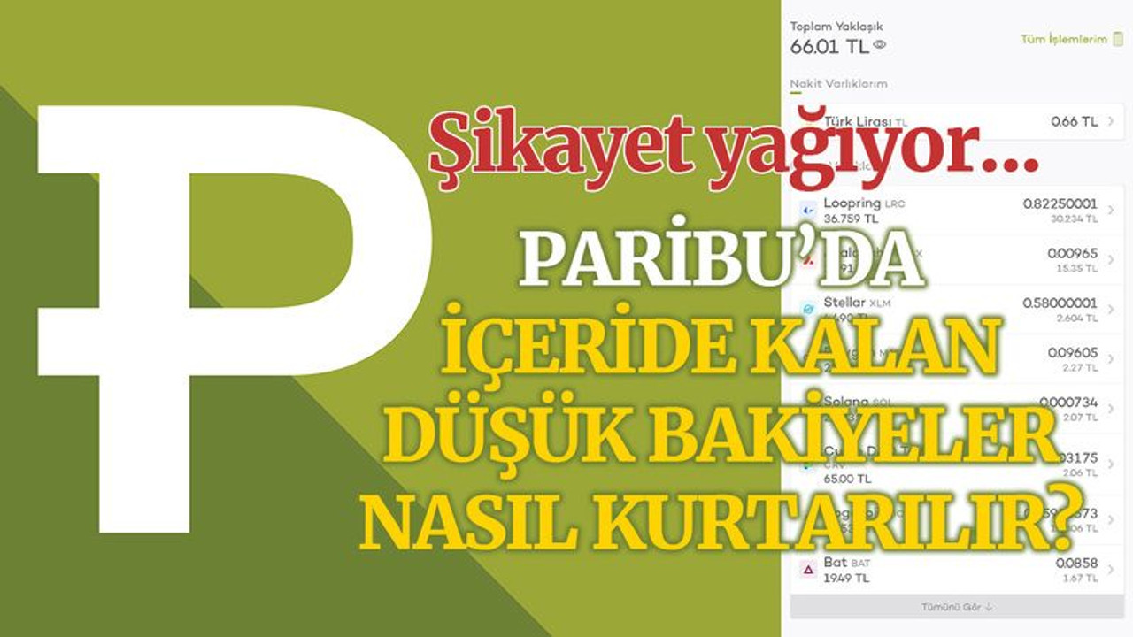 Paribu’da düşük bakiyeler nasıl kurtarılır?