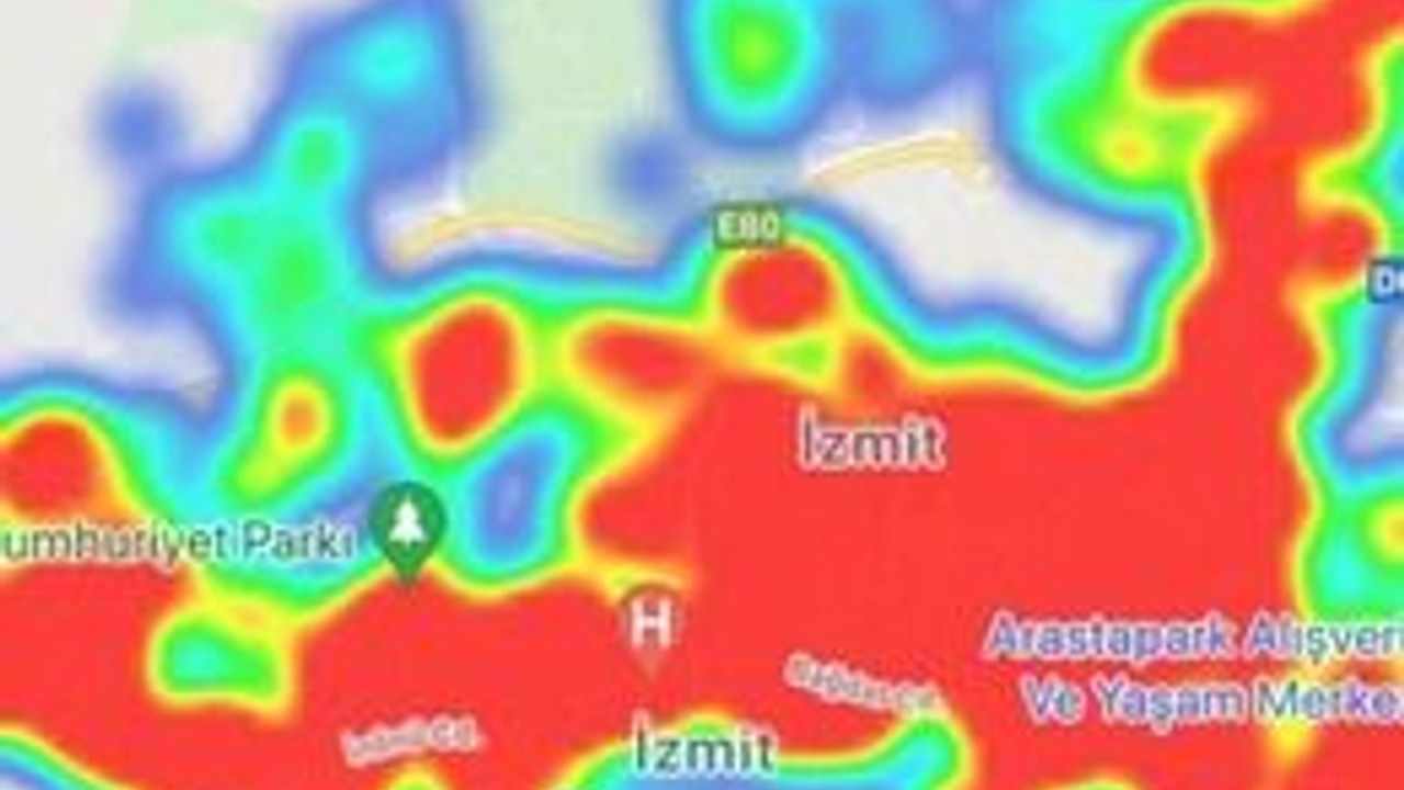 Kocaeli haritası bakın ne durumda?