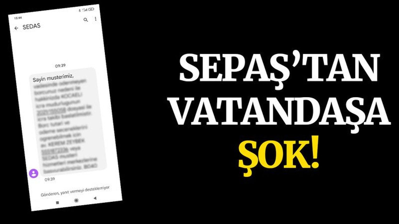 SEPAŞ’tan vatandaşa ŞOK!