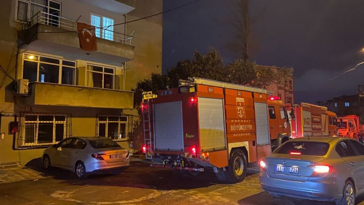 Evde yangın paniği