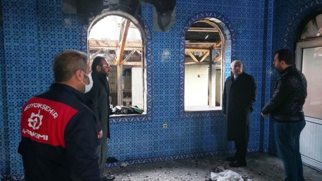 Yanan camide onarım çalışmaları sürüyor