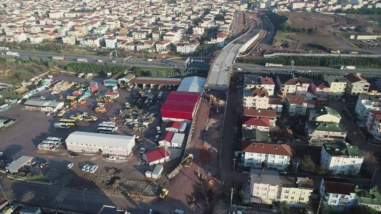 Otoyol geçiş köprüsünde çalışmalar hızla ilerliyor