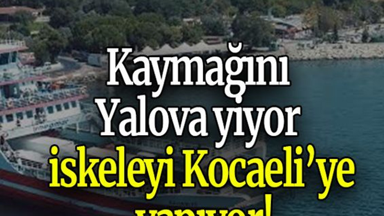 Kaymağını Yalova yiyor iskeleyi Kocaeli’ye yapıyor!