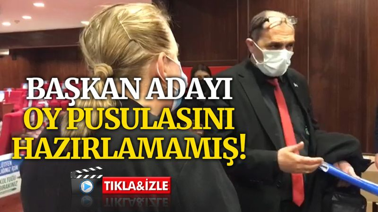 Kent konseyi adayı, oy pusulasını hazırlamamış!