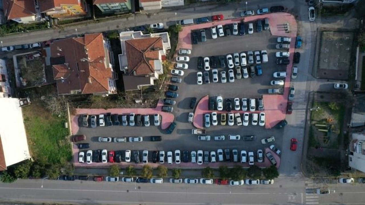 O bölgede otopark sorunu çözüldü